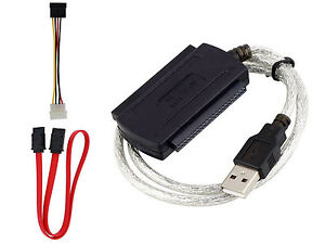 Cable Adaptador IDE SATA 2.5/3.5 a USB Conversor para Disco Duro HDD DVD 2302