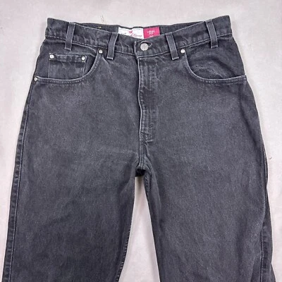 Vintage Levis Jeans Mens 34x34 Black 545 Loose USA Made Dark Wash Pant Faded 90s - Image 1 of 4