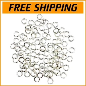Durable 925 Sterling Silver Open Jump Rings - 100pcs, 5mm, Perfect for Crafts - Picture 1 of 2