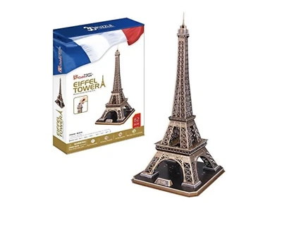 CubicFun MC091h Eiffel Tower Puzzle, 82 Pieces - Image 1 of 3