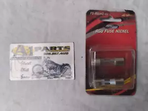 NOS Pack of 2 Tsunami AGU-40 40 Amp Fuses, Nickel FS-AGU40-4N - Picture 1 of 2