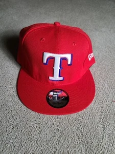 Texas Rangers Red Multicolor Adjustable Flat Brim MLB Snapback Baseball Cap - Picture 1 of 5
