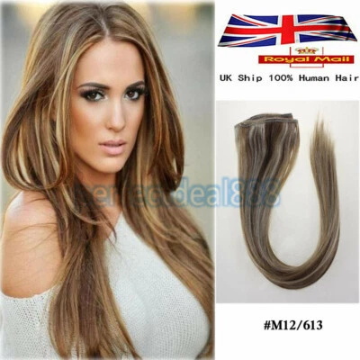 Double Weft Russian Remy Real Human Hair Weave Weft Extensions Full Head 100gram