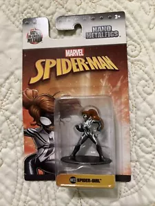 Nano Metalfigs Marvel Spider-Man Spider-Girl Modellino in metallo pressofuso MV33 2017 nuovo - Foto 1 di 3