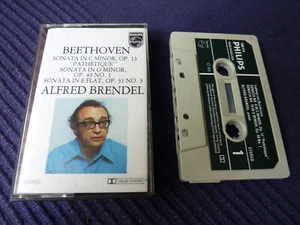 MC KASSETTE Alfred Brendel Beethoven Sonatas 8 Pathetique + 19+18+3 PHILIPS TAPE - Picture 1 of 8