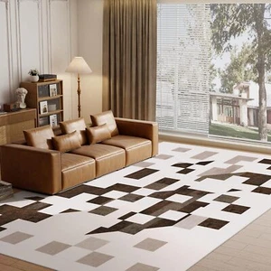 Washable Modern Area Rug 4x6 Geometric Style Rugs for Living Room Non Slip No... - Picture 1 of 7