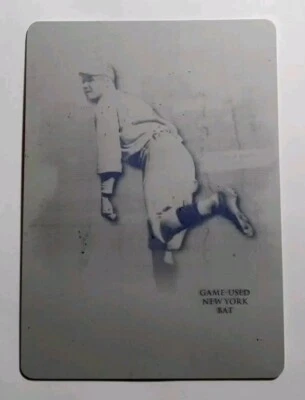 2017 17 Leaf Babe Ruth Immortal Collection Printing Press Plate Bat # YB-37 1/1 - Image 1 of 2