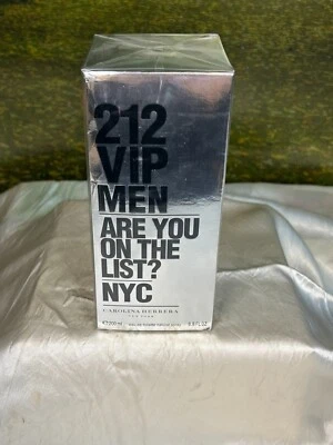 CAROLINA HERRERA 212 VIP MEN ARE YOU ON THE LIST? NYC 200ML EDT SPRAY(NEW W/BOX) - Image 1 of 4