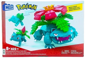 Mega Construx Pokemon Bulbasaur Evoluzione Set 622 Pezzi Ivysaur Venusa Nuovo con scatola Sigillato - Foto 1 di 4
