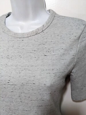 NUEVO CON ETIQUETAS American Apparel Vestido Patinador Mujer L Gris Camisa Vestido Minimalista #8 Foto 1 de 4