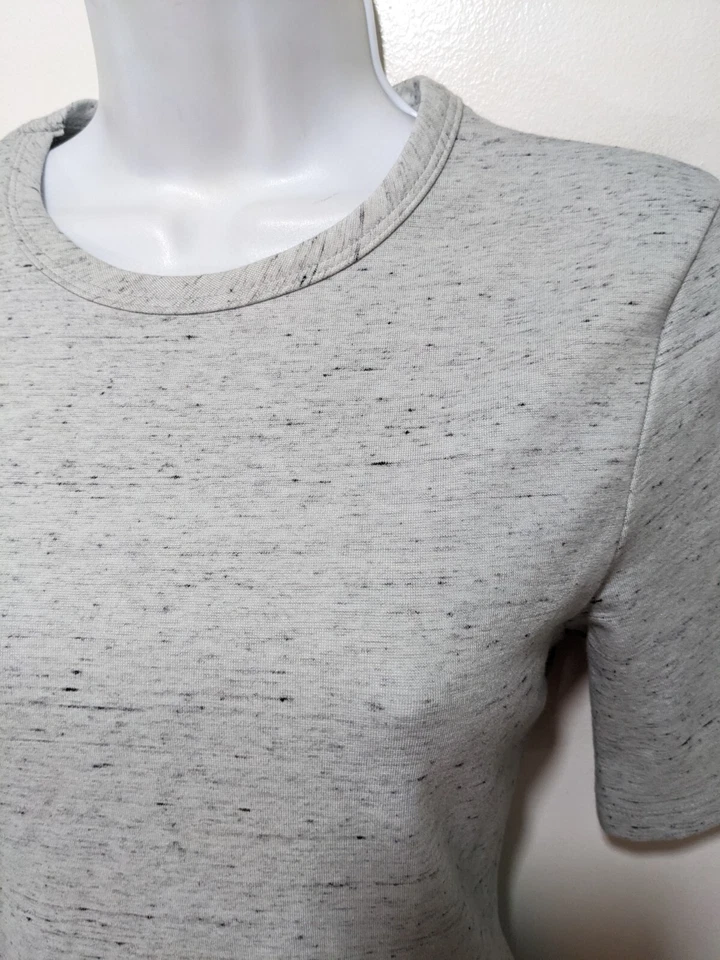 NUEVO CON ETIQUETAS American Apparel Vestido Patinador Mujer L Gris Camisa Vestido Minimalista #8 Foto 1 de 4