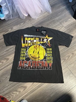 Lost Hills футболка эксклюзивный красный желтый пепел Sz большой - Изображение 1 из 4