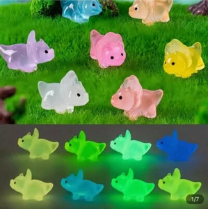 12pcs Triceratops Dinos Glow In The Dark For Croc Accessories Shoe Charm - Picture 1 of 3