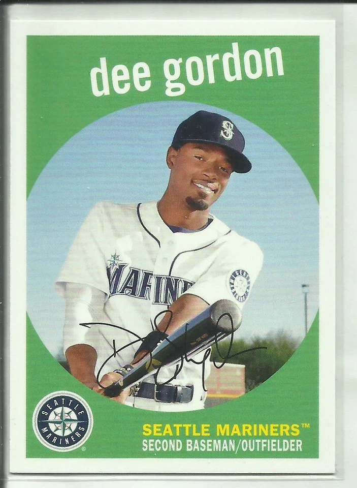 2018 Topps Archives 1959 Design #97 Dee Gordon Seattle Mariners - Image 1 of 2