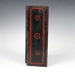 ANTIQUE SUTRA MANUSCRIPT BOOK PIGMENT ON PAPER BUDDHISM BURMA MYANMAR 19TH C. - Picture 1 of 9
