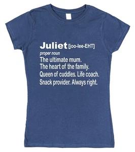 Personalised Mum Dictionary Definition T-Shirt Funny Gift for Mother's Day - Picture 1 of 9