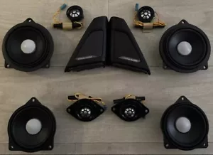BMW F10 5 SERIES HARMAN KARDON TOP HIFI SPEAKERS FRONT & REAR SET NEW OEM - Picture 1 of 5