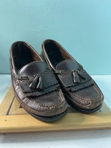 Zapatos de barco Sperry Top Sider para hombre 9,5 M informales de cuero marrón con cordones parte superior baja - Imagen 1 de 8