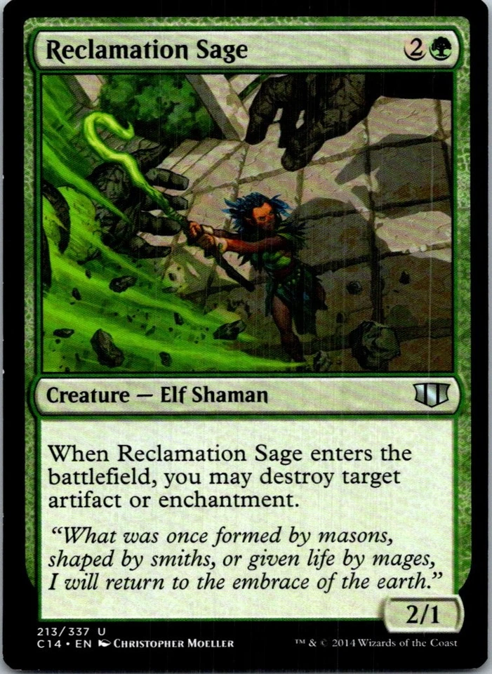 Reclamation Sage Magic The Gathering Commander 2014 Light Play - Image 1 of 1