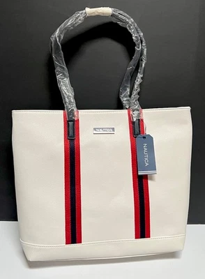 Bolso de Mano Bolso de Viaje Nautica BOWLINE Shopper a Rayas Nuevo con Etiquetas Foto 1 de 4