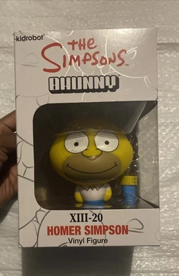 Kidrobot Los Simpson Homer Bhunny 4" Figura Vinilo Con Pata Llavero XIII-20 Nuevo Foto 1 de 4