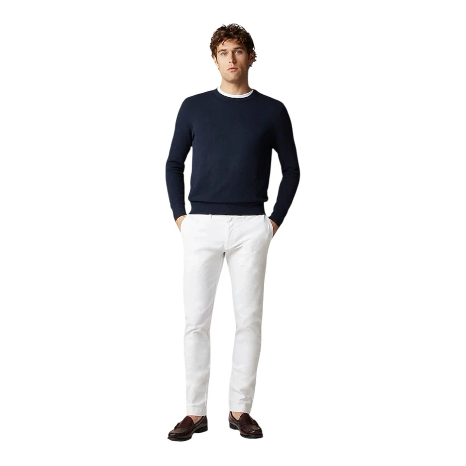 J Crew White 484 Slim Fit Stretch Chino Pant Mens Size 28/30 - Image 1 of 4