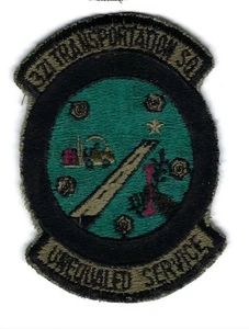 PATCH USAF 321st TRANSPORTATION SQ GRAND FORKS AFB BS-18 - Picture 1 of 1