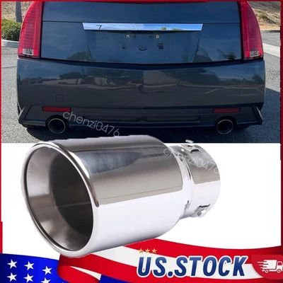 38-76mm Straight Exhaust Pipe Car Rear Throat Muffler For 2010 Cadillac CTS-V Foto 1 de 4