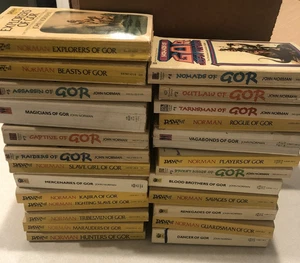 Vintage John Norman GOR Paperback Lot Of 25 Books - Bild 1 von 6