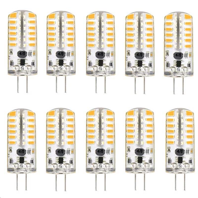 G4 LED Bulbs 12V 3W Bi-Pin LED Light Bulbs 48×3014 SMD 20W Halogen Bulb Silic... - Image 1 of 4