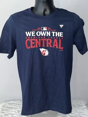 CLEVELAND GUARDIANS MLB FANATICS CENTRAL PLAYOFFS SHIRT YOUTH KIDS XL NWOT - Image 1 of 2