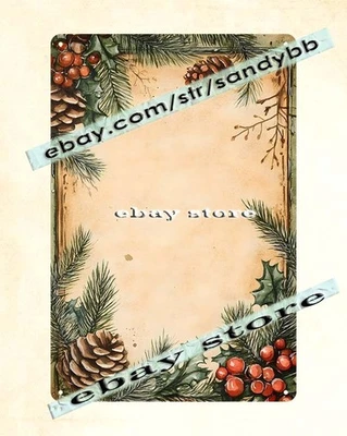 Blank Frame Tin Sign Rustic Golden Edge - Image 1 of 4