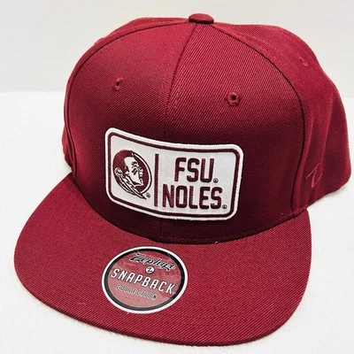Zephyr Florida State Seminoles Noles Flat Hat Cap Snapback Adjustable Red NCAA - Image 1 of 4