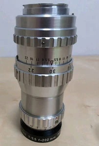 Piesker Berlin Tele-Picon 200mm f5.5 lens with hood Great Condition - Picture 1 of 7
