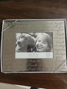 3.5 x 5 picture frame silver color by Dax "Friends" - Picture 1 of 5