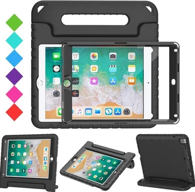 Kids Case with Screen Protector for iPad 9.7 Inch 2018/2017,iPad Air 2, Black  - Image 1 of 4