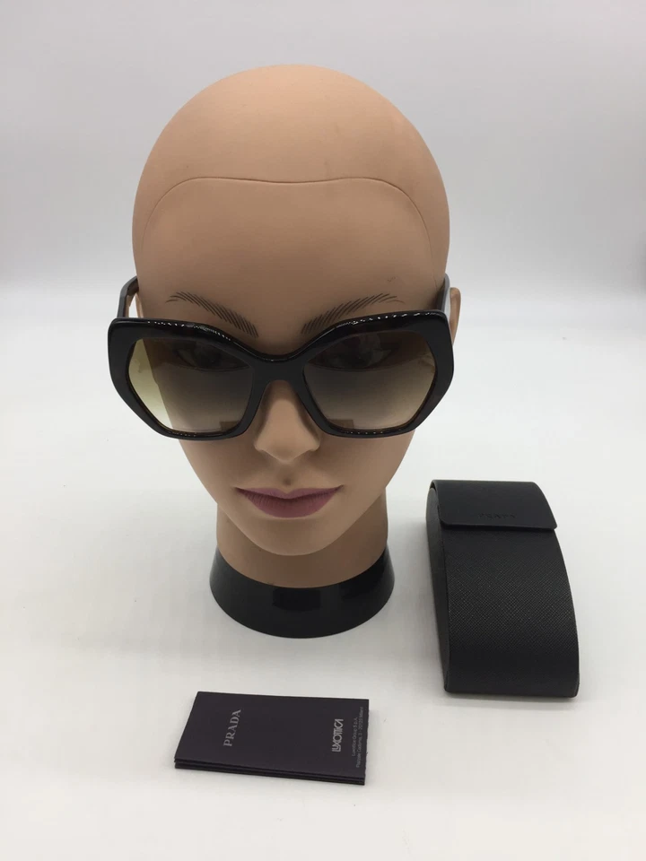 Gafas de sol PRADA SPR16R montura completa marrón oscuro 56-19-145 lentes verdes Foto 1 de 4