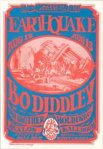 BO DIDDLEY-BIG BROTHER & THE HOLDING CO poster Avalon Ballroom, SF FD021 - Picture 1 of 1