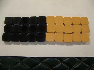 Bakelite Backgammon Checkers, Octagonally Shaped, Nice and Thick!!! - Image 1 of 4