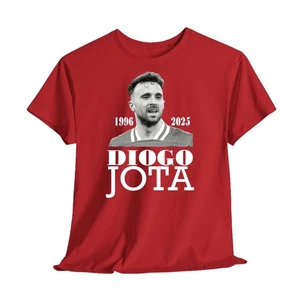 Diogo Jota T-Shirt 1996 2025 Inspired Tee Soccer Football Player Lest we forget - Picture 1 of 13