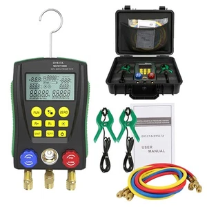 Digital Manifold HVAC Gauges Set with Pressure & Temp Test, Digital Refrigera... - Picture 1 of 6