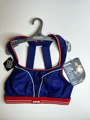 Shock Absorber red/blue running sports bra - Size Uk 32A Ideal for Xmas gift - Image 1 of 3