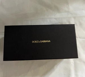 "Custodia vuota Dolce Gabbana per scatola occhiali da sole nera 3,5"" x 7" - Foto 1 di 8