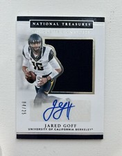 2017 Jared Goff Panini National Treasures Collegiate Signatures #8 Auto /25 Cal