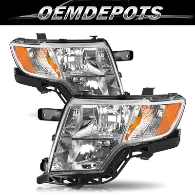 For 2007-2010 Ford Edge SE SEL Headlight Headlamp Pair Left+Right LH+RH Set - Image 1 of 4