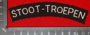Segunda Guerra Mundial - Años 50 Países Bajos Holandeses Stoot-troepen Tela Hombro Título Insignia Copia - Imagen 1 de 1