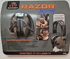 Walker's Razor X-TRM Digital Muff Ear Protection Slim Profile | Flat Dark Earth