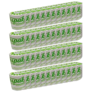 48pc Gusspak Eco Friendly Embossed 2 Ply 400 Sheet Wrapped Toilet Paper Rolls - Picture 1 of 3