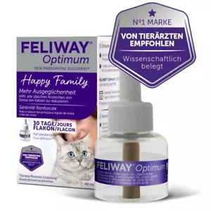 Ceva FELIWAY Optimum ⇢ Ricarica 48 ml // FEROMONI contro STRESS di GATTI in casa - Foto 1 di 1