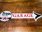 "Tydol, Flying A Garage"  Cast Iron Arrow Sign (16"X 4.5")